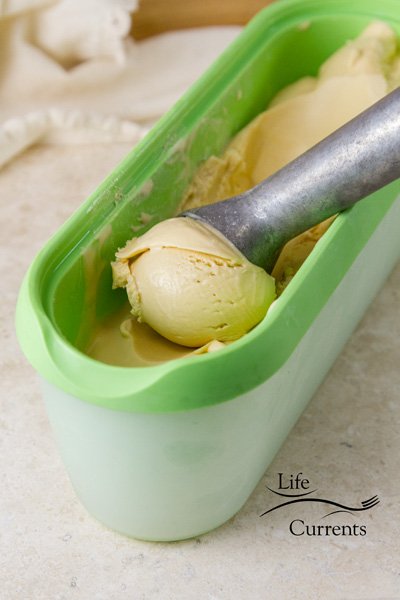 Salted Caramel Ice Cream - my favorite ice cream storage container