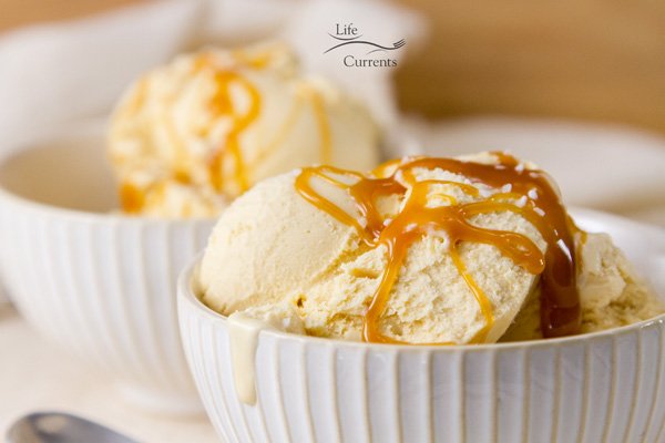 Homemade Salted Caramel Ice Cream