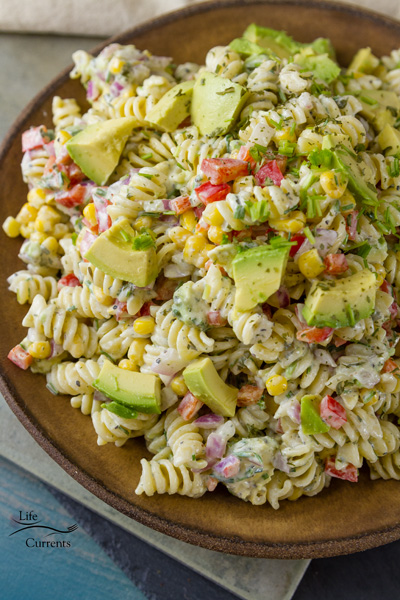 this a Skinny Avocado Ranch Pasta Salad because I used my Skinny Buttermilk Ranch Dressing as my inspiration this a Skinny Avocado Ranch Pasta Salad because I used my Skinny Buttermilk Ranch Dressing as my inspiration