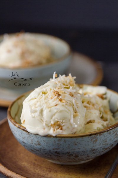 Homemade Coconut Custard Ice Cream Recipe