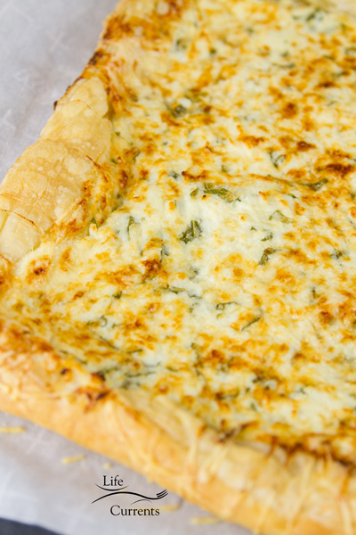 Ombre Heirloom Tomato Ricotta Tart - ricotta and basil tart 