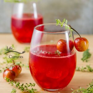 Cherry Scotch Sipper a light refreshing summer drink