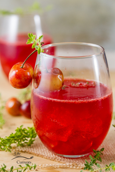 Cherry Scotch Sipper cocktail beverage