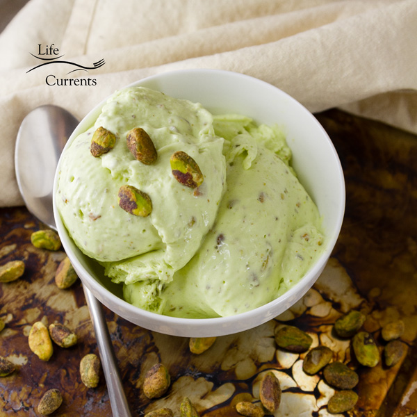 No cook Pistachio Pudding Ice Cream a great quick dessert treat