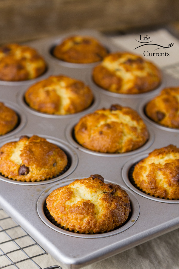 Mint Chocolate Chip Greek Yogurt Muffins are a perfect combination of fresh minty flavor, sweet chocolate chips, and healthy yogurt in a nice sturdy muffin. 