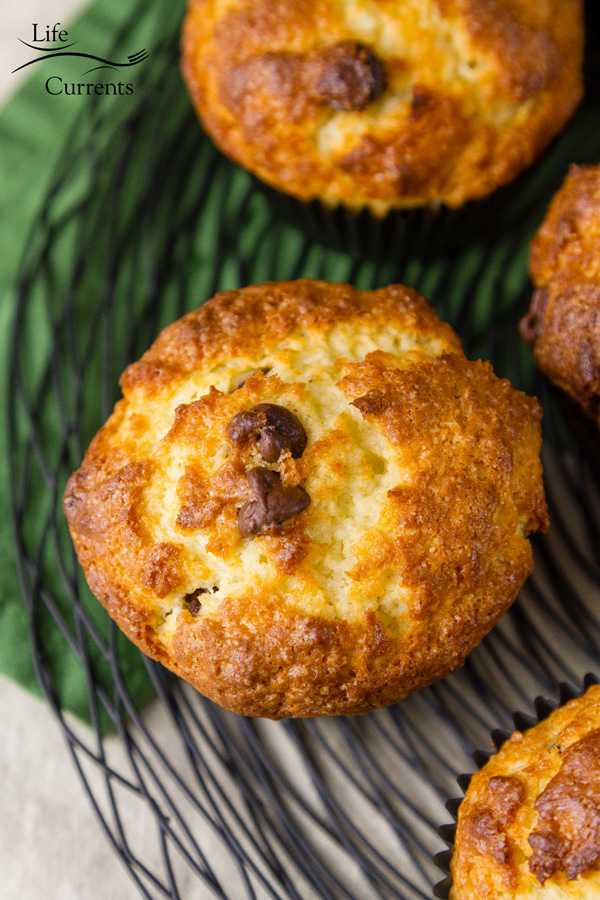 Mint Chocolate Chip Greek Yogurt Muffins are a great make-ahead breakfast option 