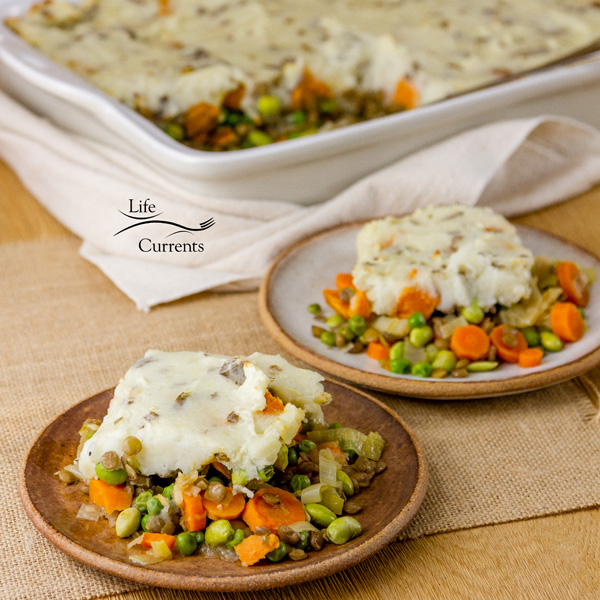 Vegetarian Shepherd&rsquo;s Pie great for a a friend who just had a baby or, as a housewarming dinner for a new neighbor