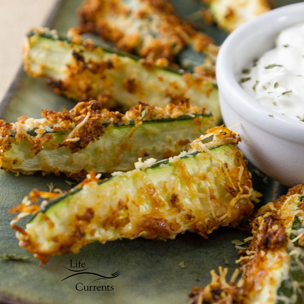 These Healthy Baked Parmesan Zucchini Fries are easy to make and delicious! And, can be used for appetizers or as a side dish for burger night. 