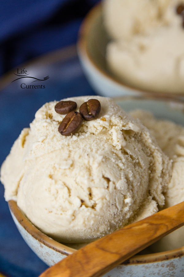 Coffee Ice Cream homemade and delicious 
