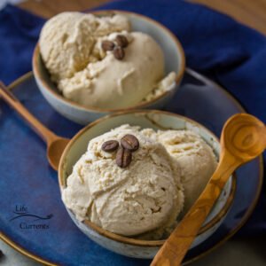 Homemade Coffee Ice Crream - custard based ice cream