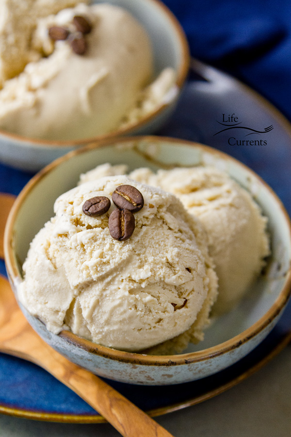 Coffee Ice Cream A rich homemade custard ice cream base that&rsquo;s made with real whole coffee beans! 