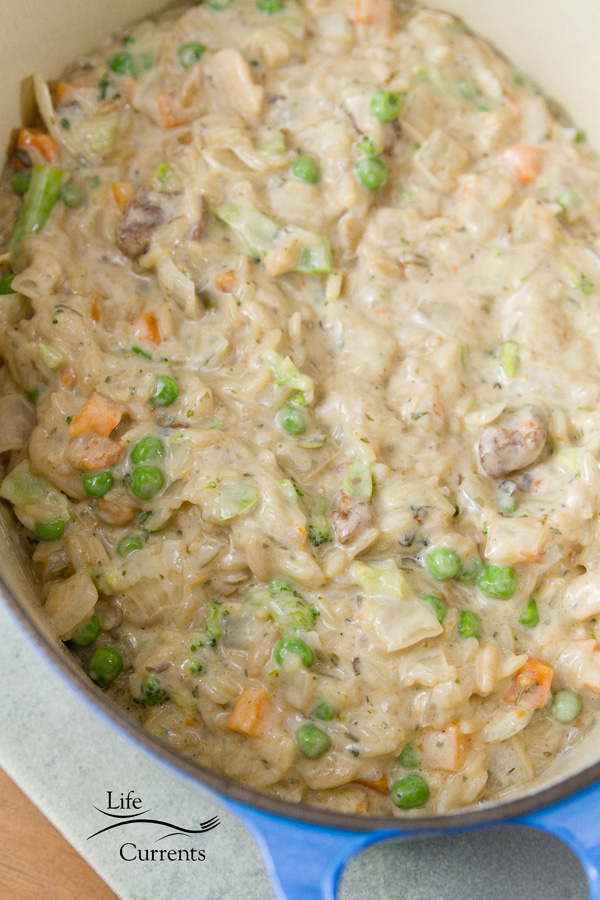 Vegetable Rice Casserole Mix in other ingredients, and top with the cheese