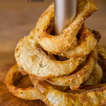 Homemade Oven Baked Onion Rings - delicious and much healthier than deep fried ones