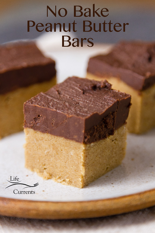 These No Bake Peanut Butter Bars are naturally gluten-free, making them great to take to gatherings like tailgate parties.