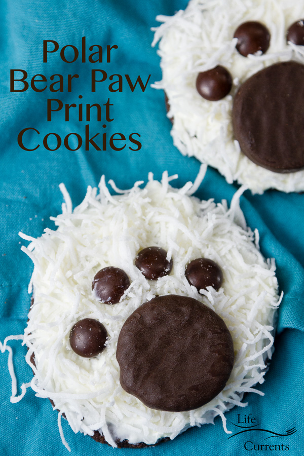 Super adorable and easy to make Polar Bear Paw Cookies will be a hit at any cookie party, cookie exchange, or winter holiday gathering. Super adorable and easy to make Polar Bear Paw Cookies will be a hit at any cookie party, cookie exchange, or winter holiday gathering.