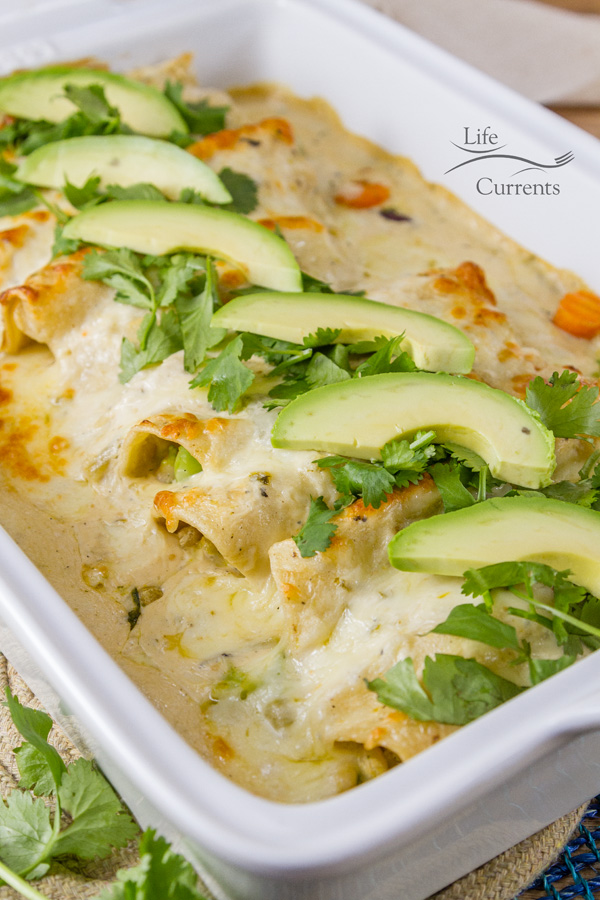 Creamy Verde Fiesta Enchiladas Recipe 30 minute meal idea