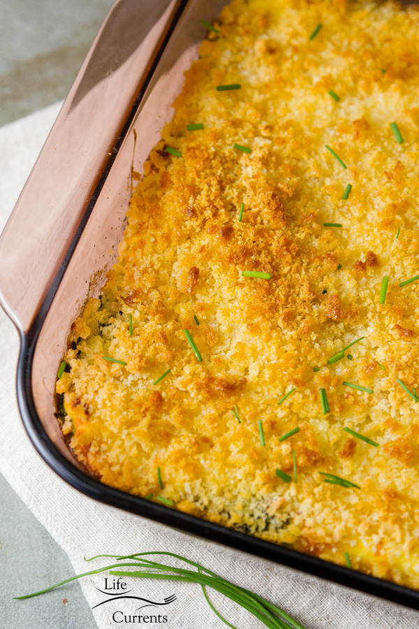 Spinach Mushroom Gratin Casserole Recipe 