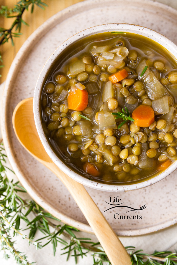 Vegan Gluten free Lentil Soup Recipe