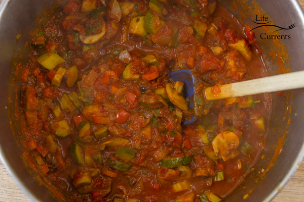 Vegetarian Vegetable Lasagna Recipe - the perfectly cooked veggies 