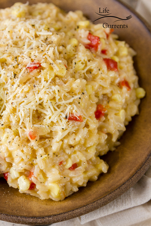 Corn and Red Pepper Risotto Recipe easy to make 