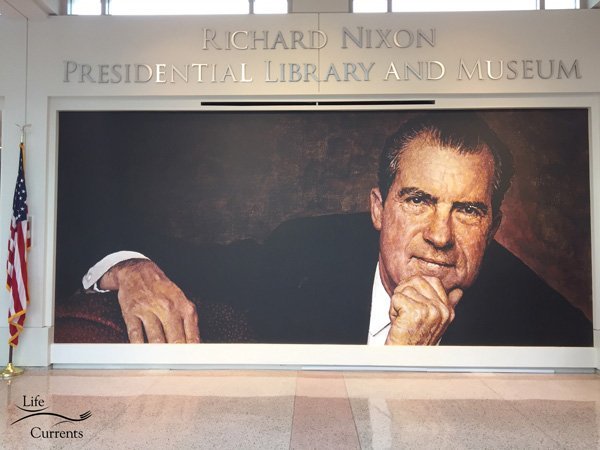 Visit the Richard Nixon Library and Museum - Nixon greets you