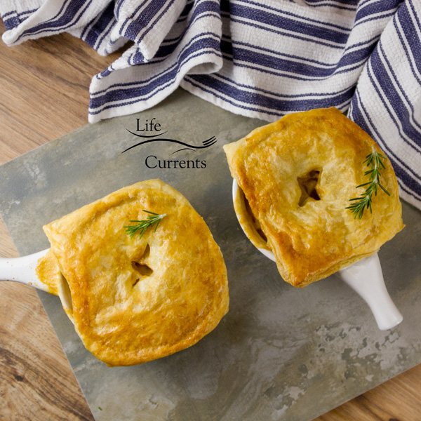 Sausage and Potato Pot Pie - They&rsquo;re great comfort food for when the air is chilly and you need something warm and yummy in your tummy. 