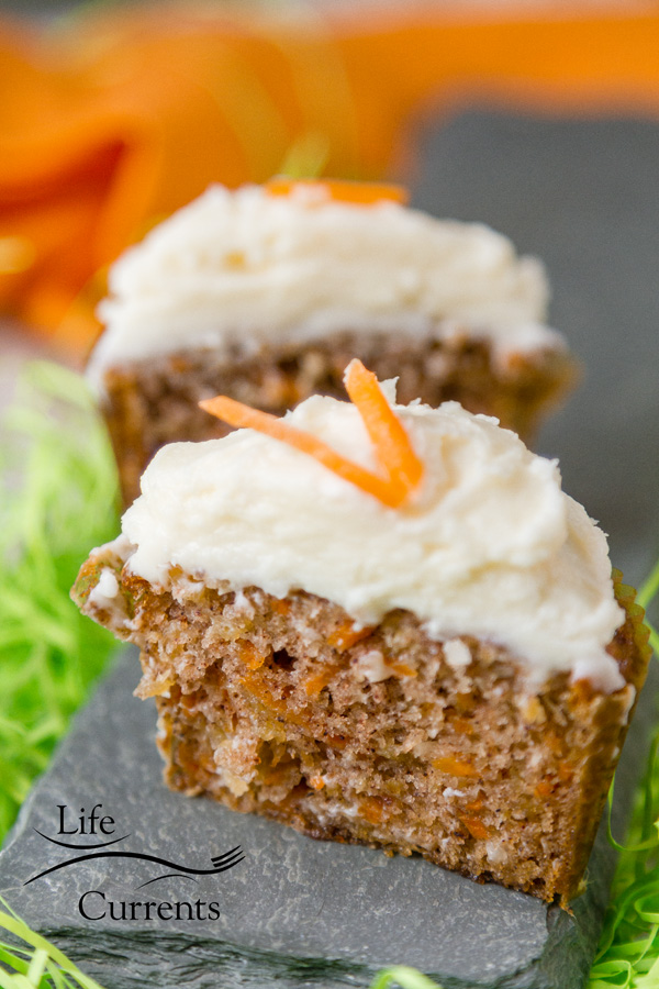 This recipe for Carrot Cake Cupcakes with Cream Cheese Frosting makes a moist and tender cake with lots of flavor. It&rsquo;s also lighter in calories than most 