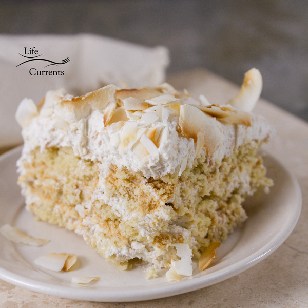 Toasted Coconut Ice Box Cake A no-bake ice box cake that&rsquo;s filled to the brim with delicious coconut &ndash; from coconut milk, shredded coconut, coconut cookies, and coconut chips.
