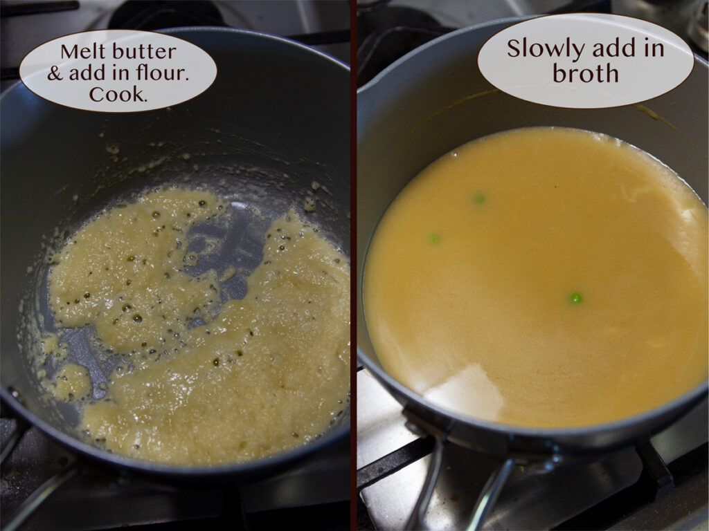 how to make sausage and potato pot pies