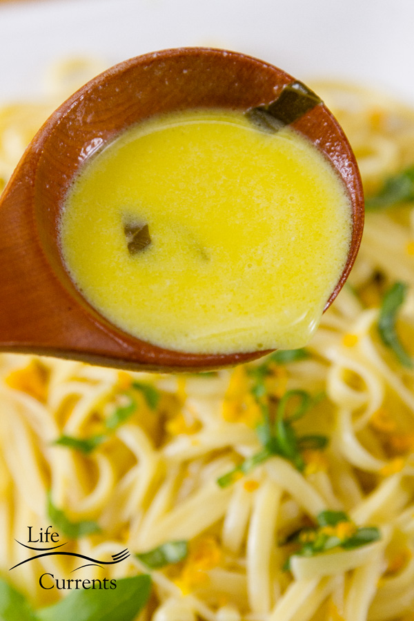 Orange Basil Cream Sauce - This sauce works so well with pasta, fish, or chicken. 