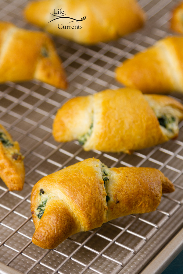 Spinach Mushroom Crescents Recipe the whole family will love