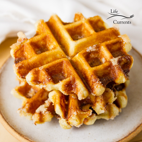 Belgian Li&egrave;ge Waffles Recipe #dessert #breakfast #waffles
