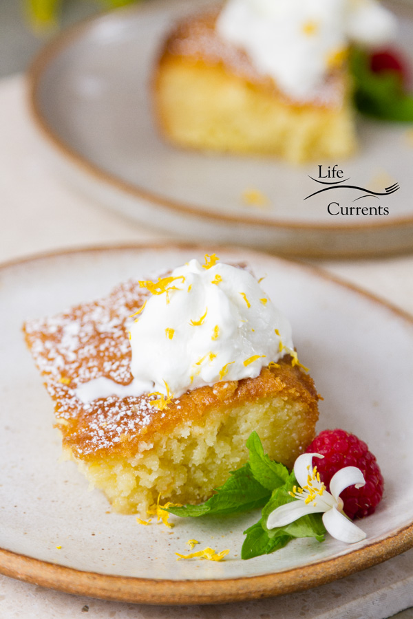 This Lemon Poke Cake is really easy to make, with only 5 ingredients in the cake, and 2 ingredients in the lemon syrup, it comes together in no time. 