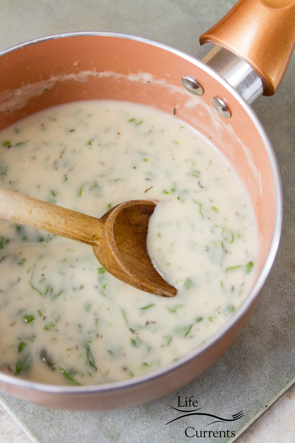Creamy Basil Sauce  - I love fresh basil, and it&rsquo;s great in sauces. 
