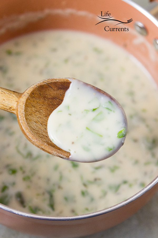 So if you have a basil plant in your garden, and it&rsquo;s growing like crazy. You might be looking for fun new ways to use that basil. This Creamy Basil Sauce is just the ticket.