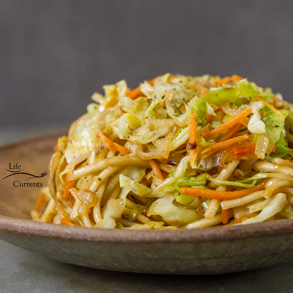 Japanese style Noodle Salad  This is one of our favorite dinners around here. Easy to make. 30 minute meal. With just a few simple ingredients.
