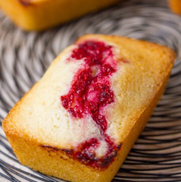Lovely tea cakes for tea time almond cakes with raspberry swirl