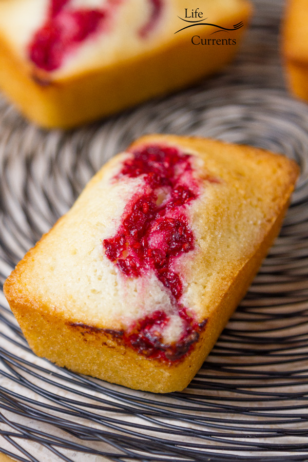 Lovely tea cakes for tea time almond cakes with raspberry swirl