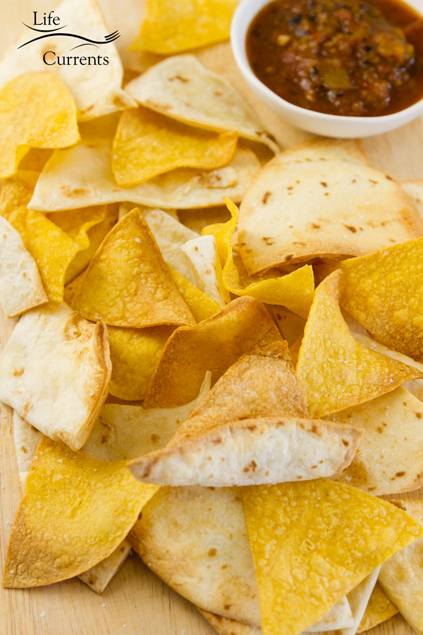 Mexican tortilla chips served with salsa 