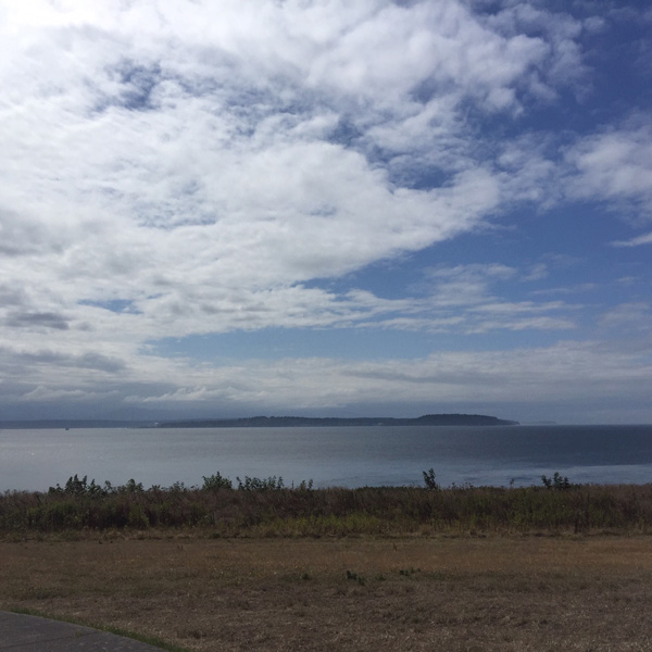 The view from Fort Casey State Park is beautiful 