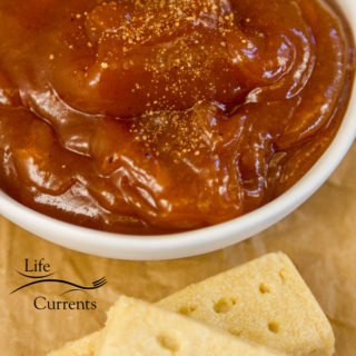 pumpkin butter with cookies