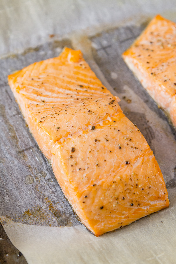 roasted salmon to be used in Roasted Salmon Risotto