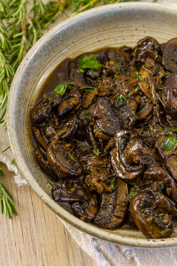 Mushroom Ragout in a bowl