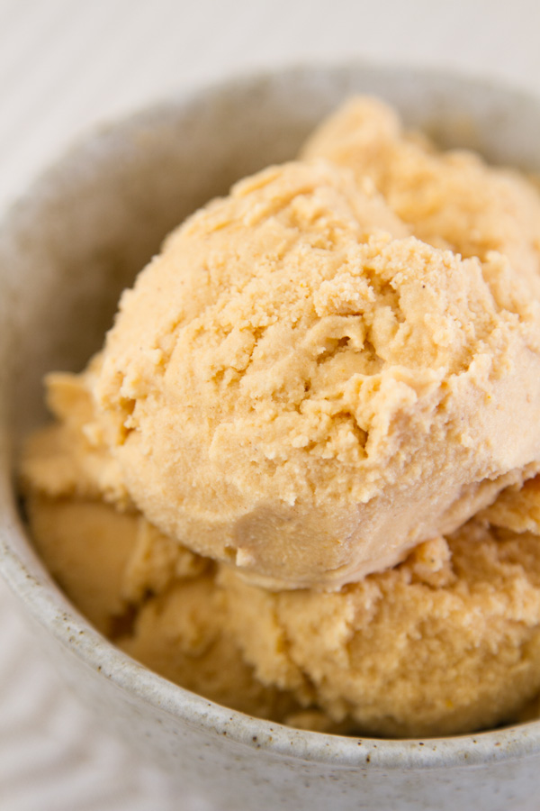 close up of Pumpkin Ice Cream