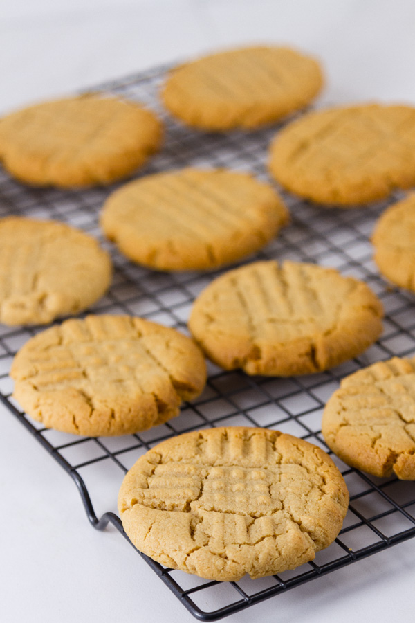 cookies cooling on a rack