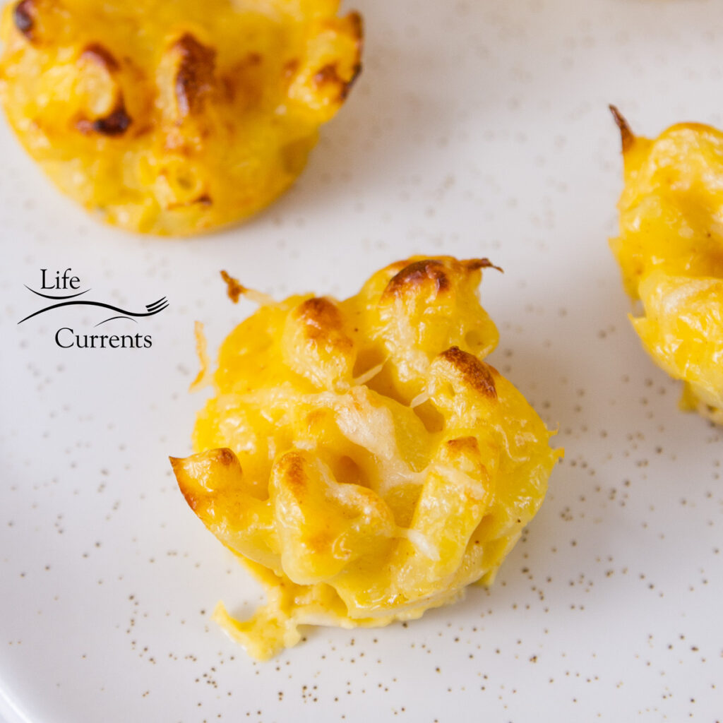 square crop of mac & cheese bites