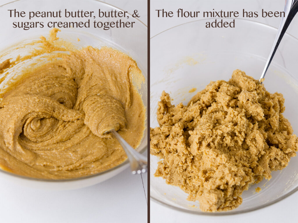 two process shots on how to make cookies
