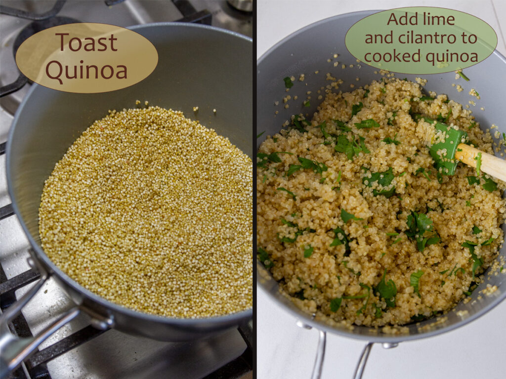 how to make cilantro lime quinoa.