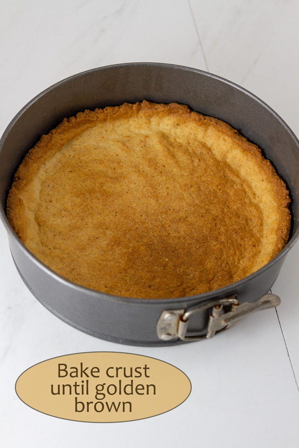 How to make Lemon Cream Pie, process shots: baked crust ready to be filled.