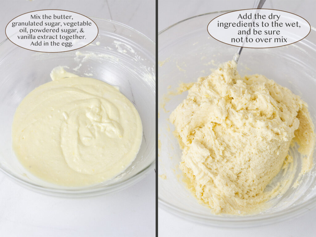 how to make these sugar cookies, process shots.